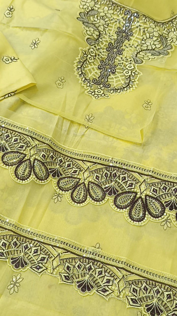 2pc madeeha lime lawn