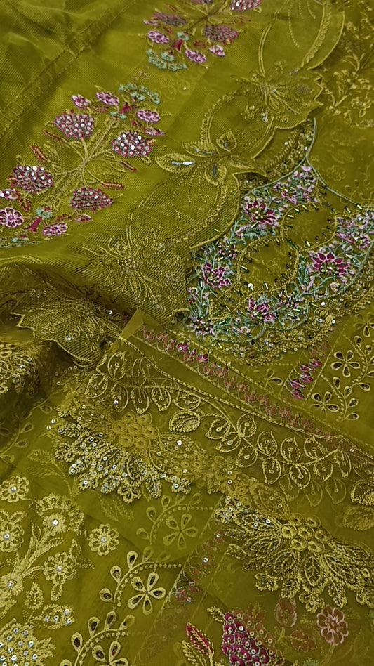 3pc emaan Dhani handmade lawn