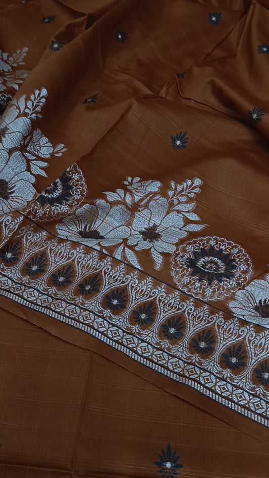 3pc jacquard rust lawn