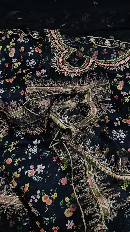 3pc print choti booti lawn