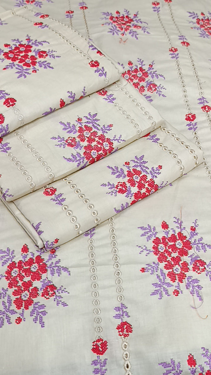 2pc line chicken kari skin lawn