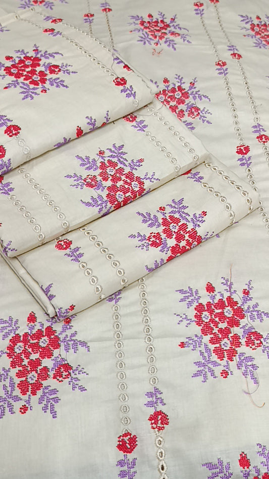 2pc line chicken kari skin lawn