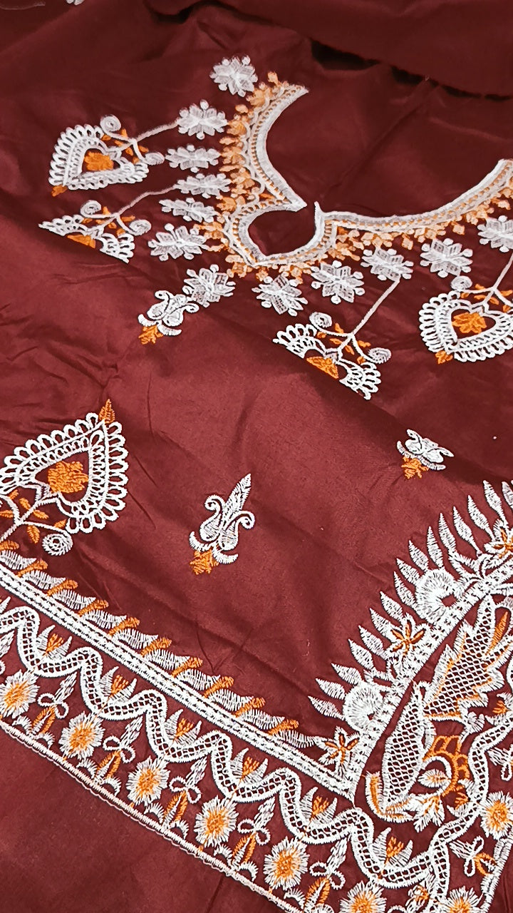 2pc fantom orange dhaga cotton