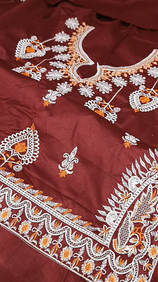 2pc fantom orange dhaga cotton
