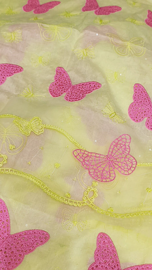 2pc titliiii pink yellow lawn