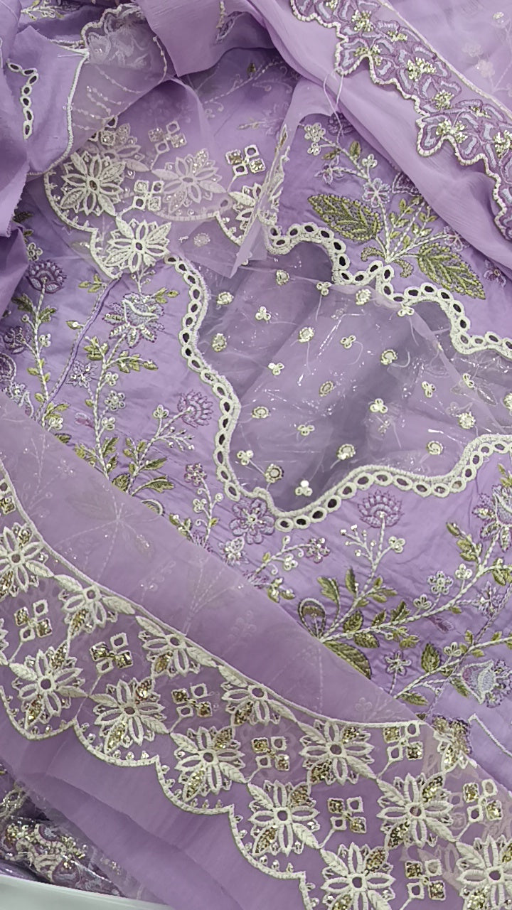 3pc dimple lilac lawn