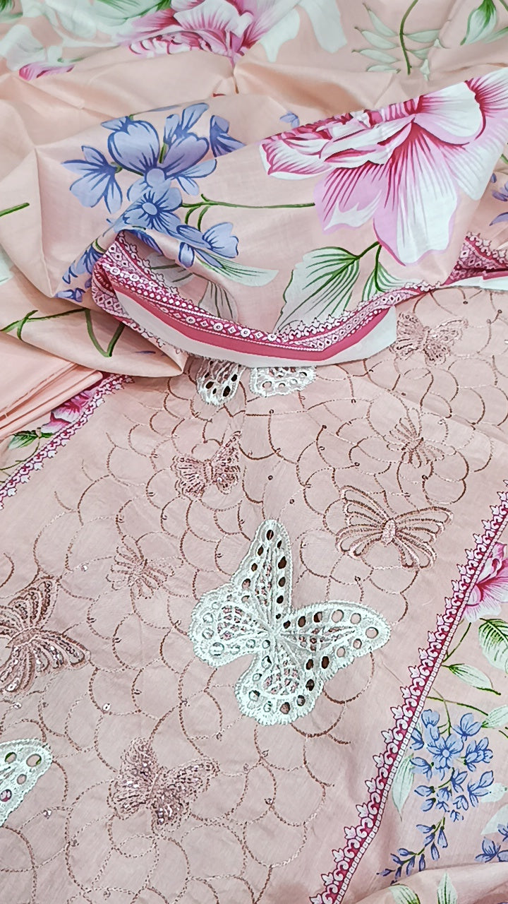 3pc wingers Cop pink lawn