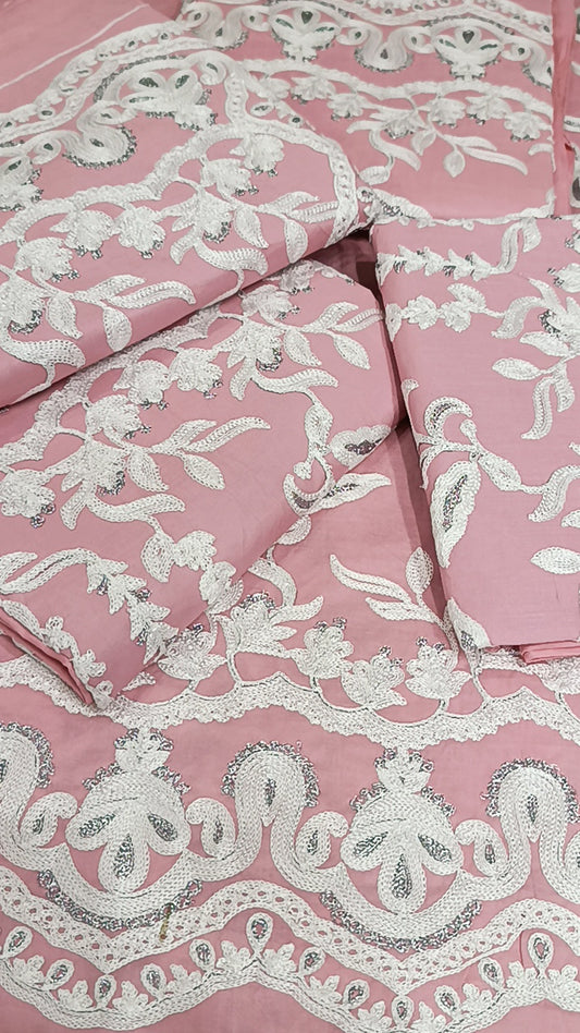 2pc office arri baby pink lawn