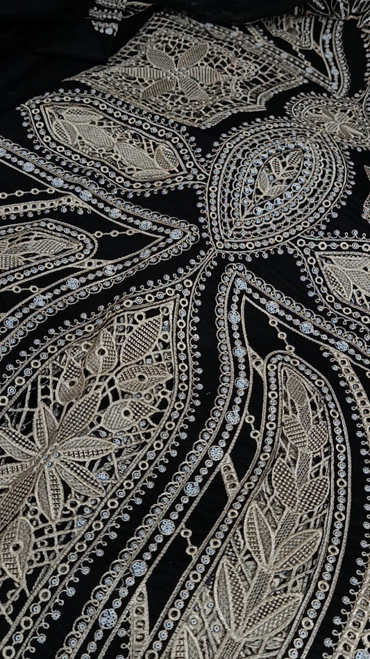 3pc korishia black lawn