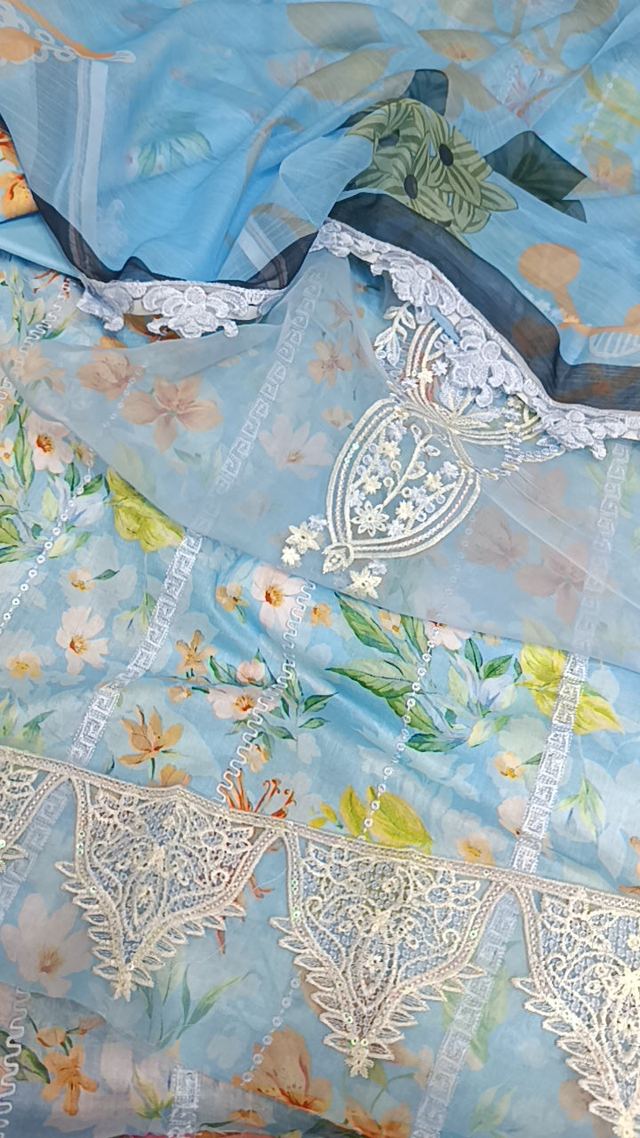 3pc rangrasia asmaani volume lawn