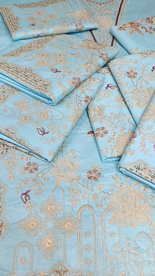 2pc sehar sky blue lawn