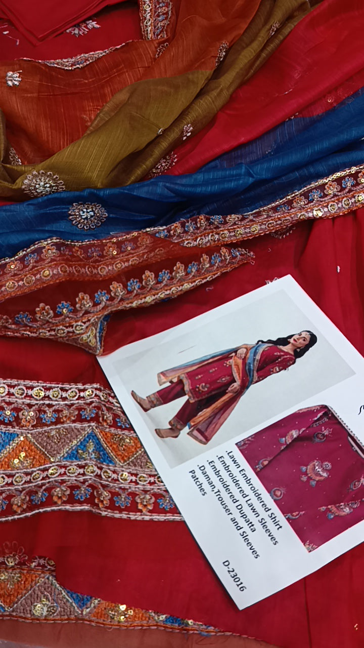 3pc Eid tetra lawn