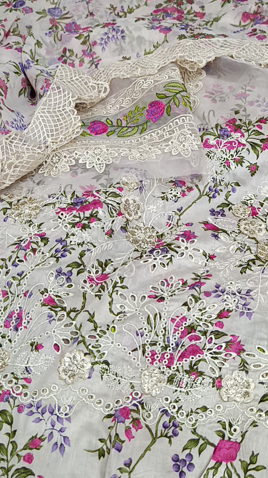 3pc aneelas Zahra lawn