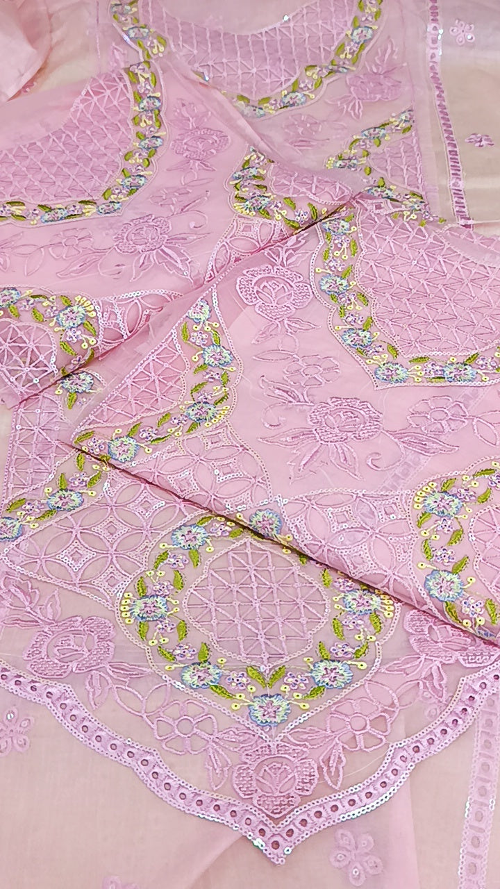 2pc Edwina pink lawn
