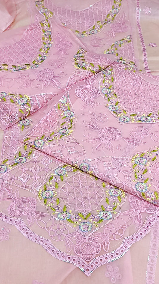 2pc Edwina pink lawn
