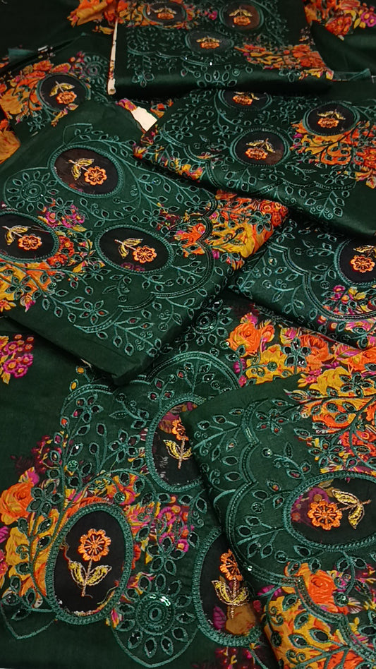 3pc green paan lawn