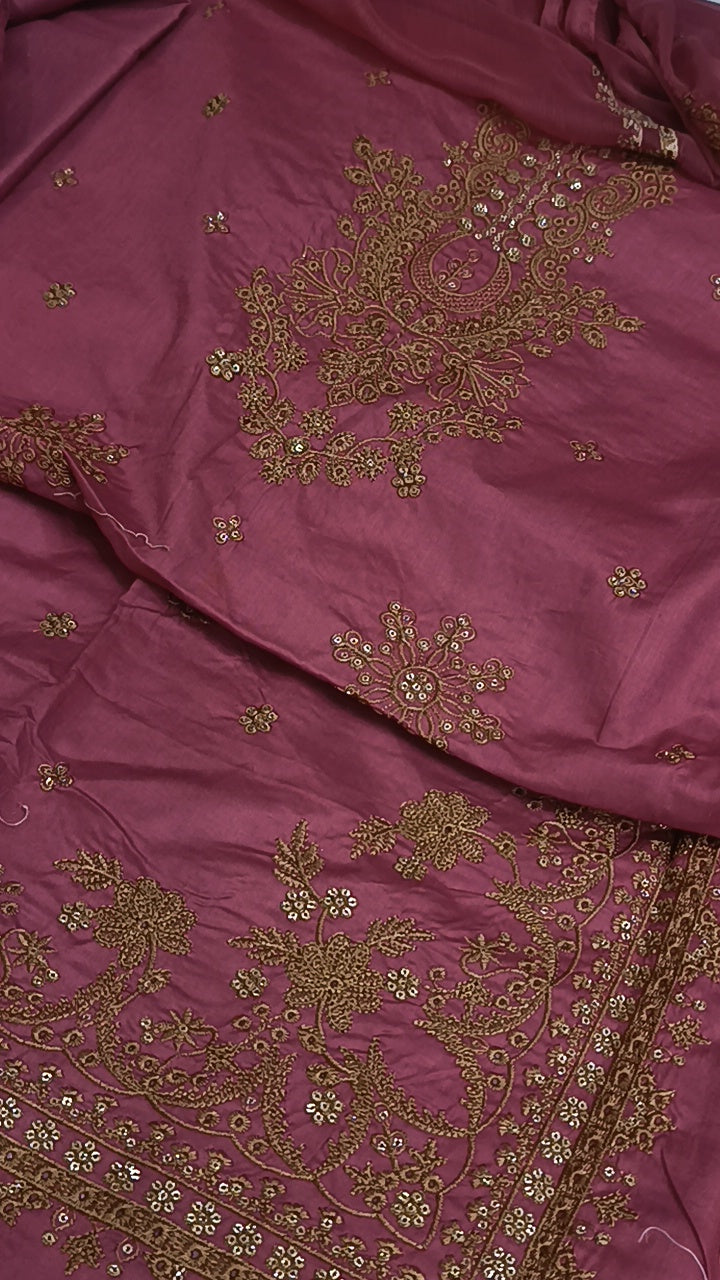 3pc Neha pink lawn