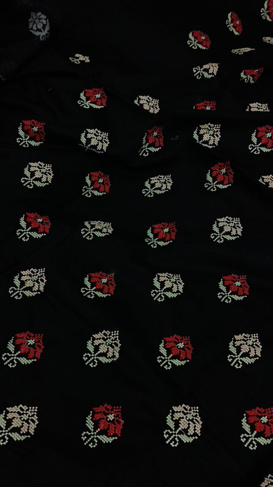 2pc Rustam black lawn