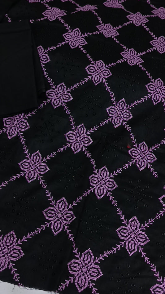 2pc pankhuri black lawn