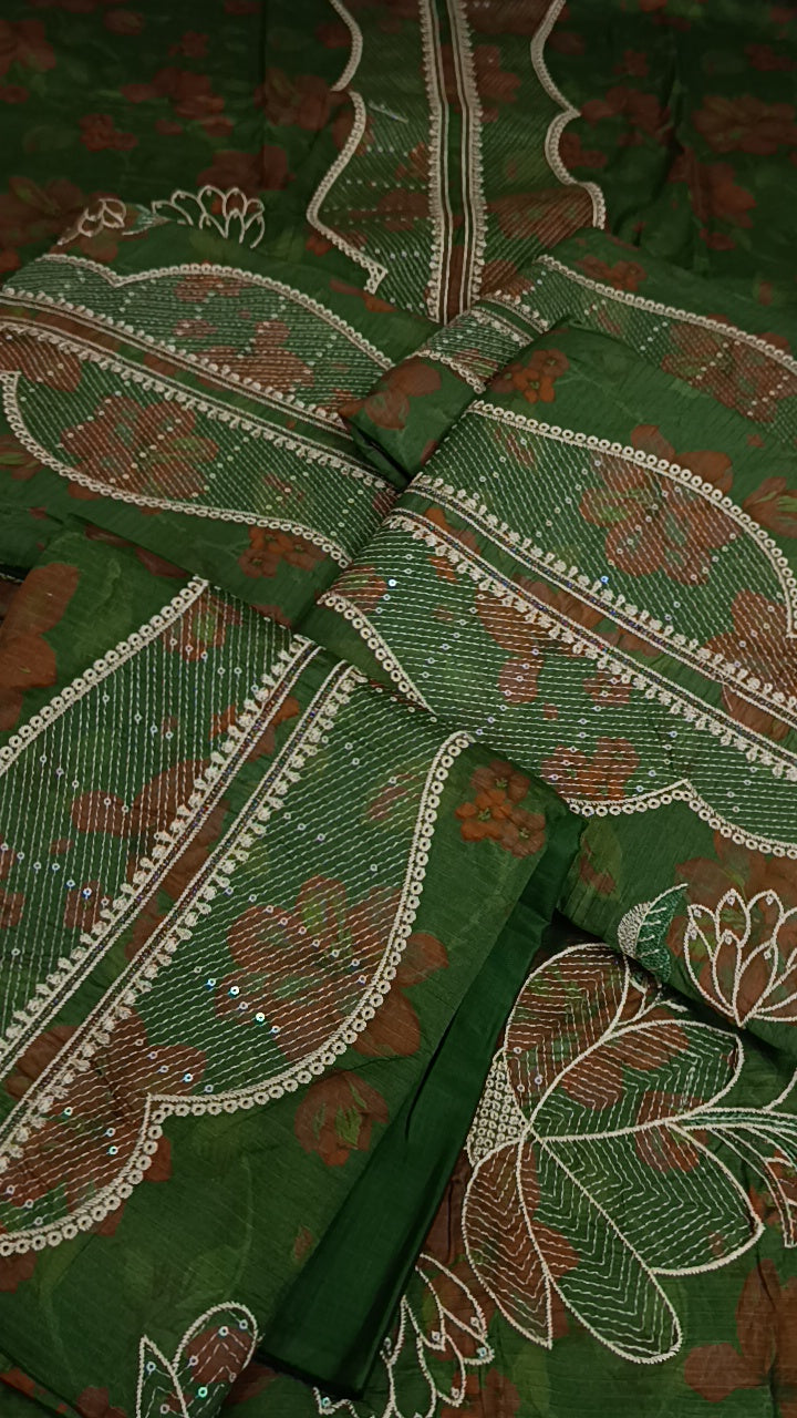 3pc shah Jahan green lawn