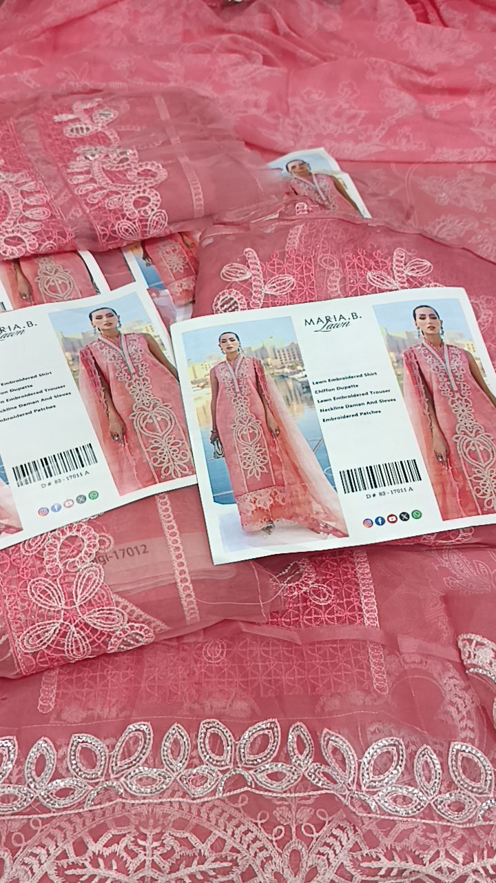 3pc good will pink lawn