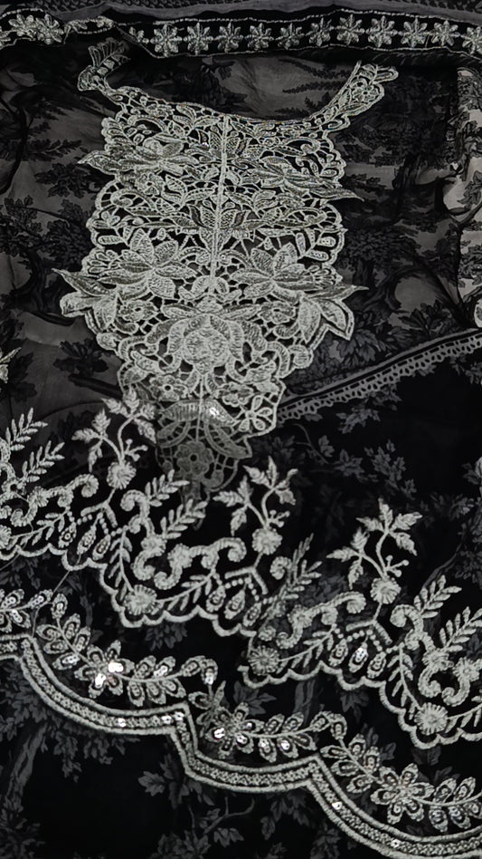 3pc MB black Sale lawn