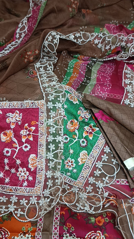 3pc charisma brown lawn