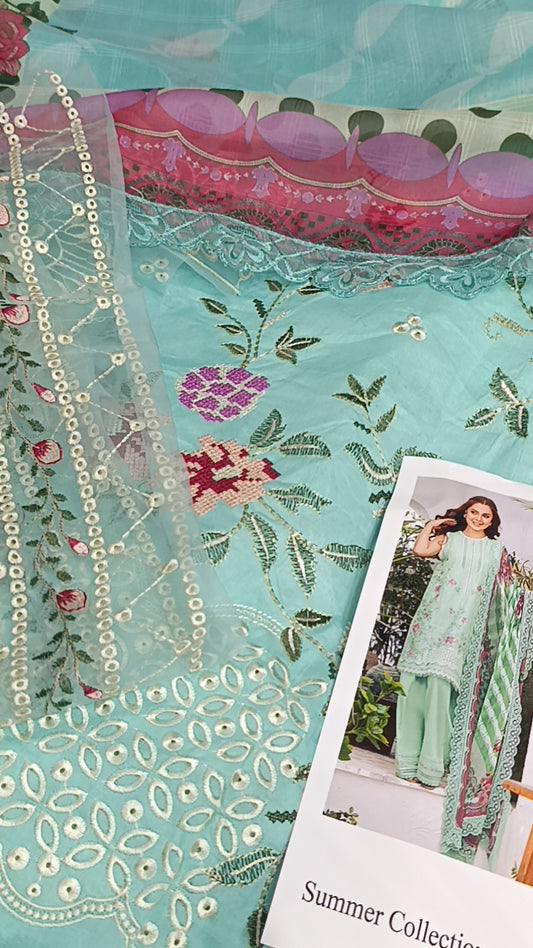 3pc Desi ferozi lawn