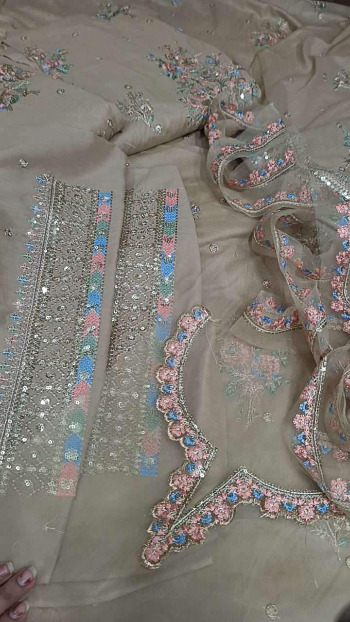 2pc haleema coffee lawn