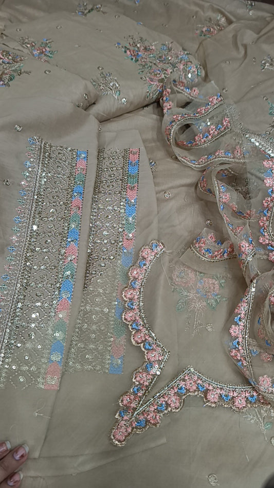 2pc haleema coffee lawn