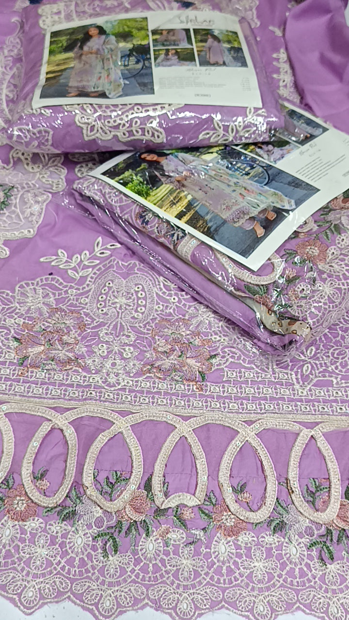 3pc lilac faiq lawn