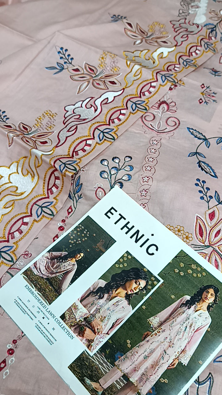 2pc Ethnic pink blushy lawn