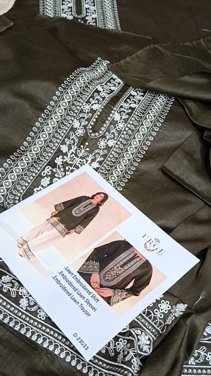 2pc jeena  urge mehndi lawn