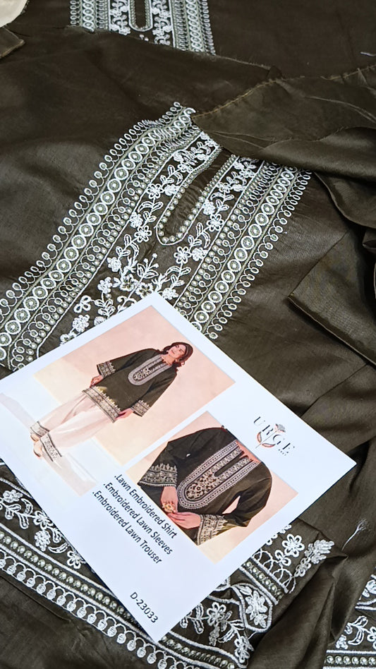 2pc jeena  urge mehndi lawn
