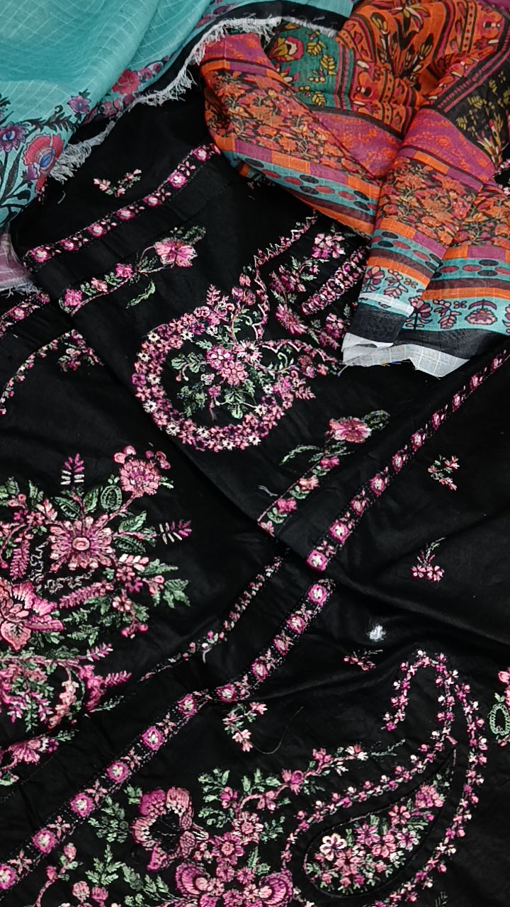 3pc Hussain rebar black lawn