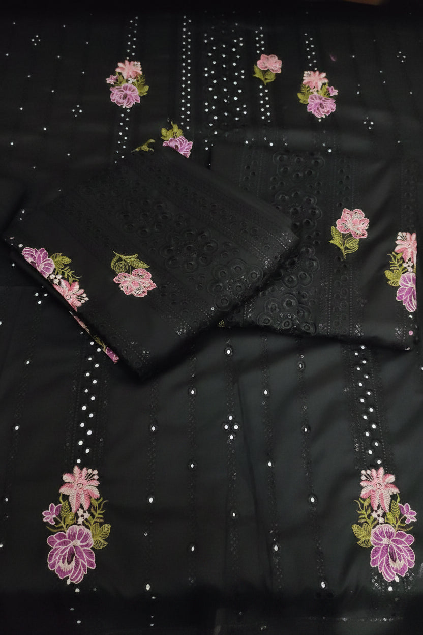 2pc crystal black lawn