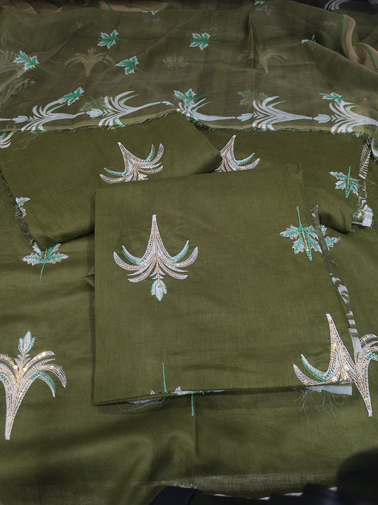 3pc sand mehndi lawn