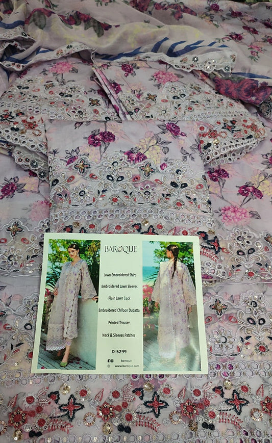 3pc baroque Dana lawn