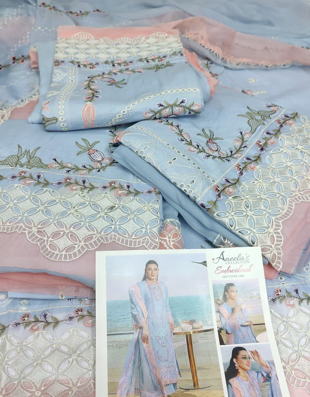 3pc sunset blue lawm