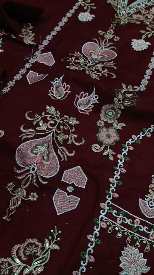 2pc Ethinc maroon Lawrence law