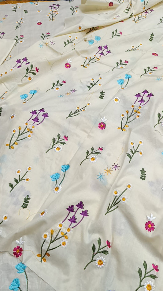 2pc Bliss off-white lawn