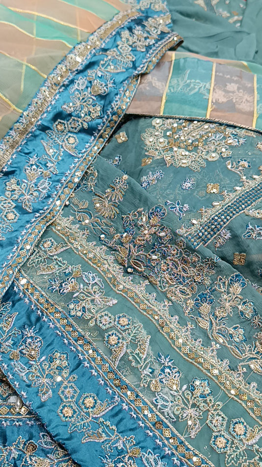 3pc chiffon shumail lawn