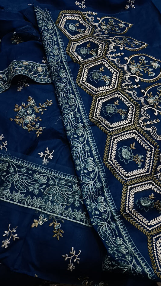 3pc Jew Zink blue lawn