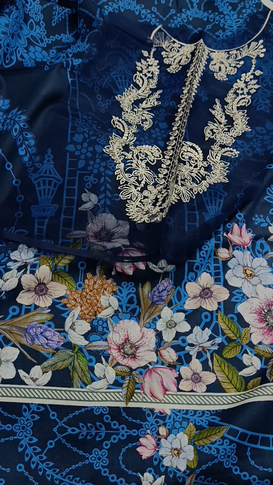 2pc Farasha blue print