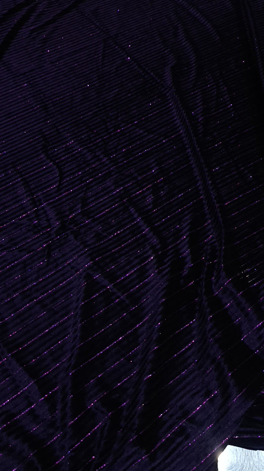 2pc chamki purple velvet