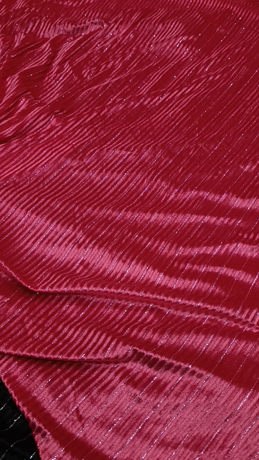 Chamki pink 2 PC velvet