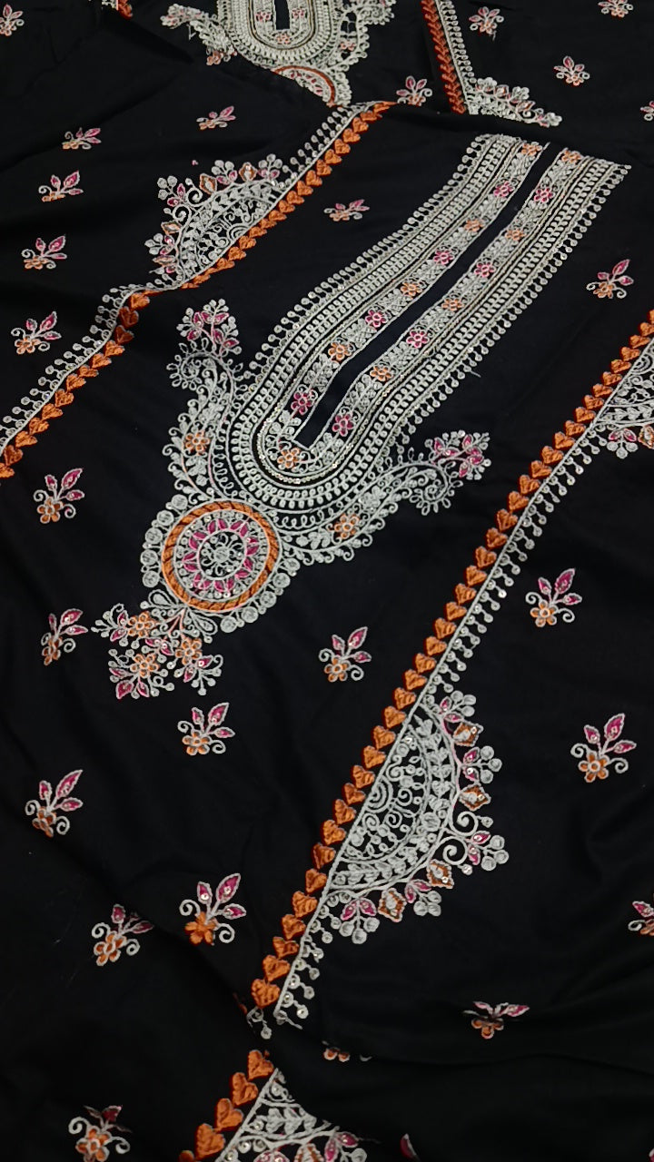 2pc Raha black dhanak