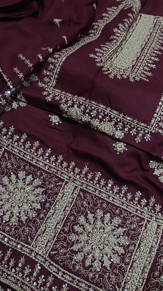 2pc jhalak maroon winter dhanak