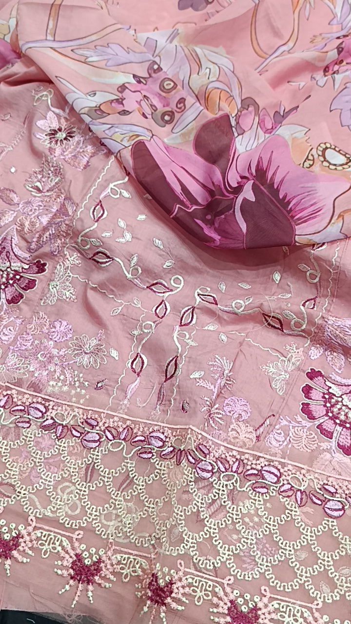 3pc Roop pink lawn