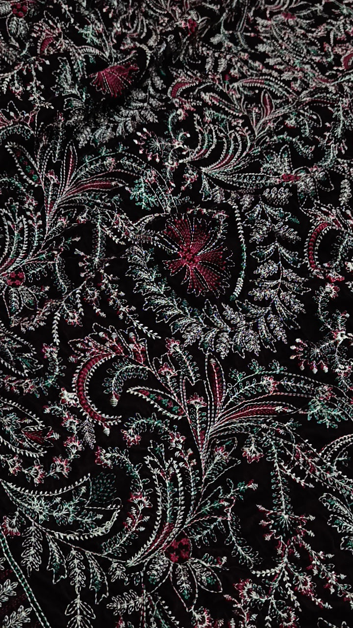 3pc 11000 micro velvet Spanish mehroon